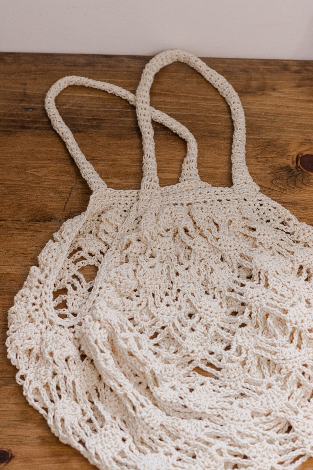 Melrose Market Bag Crochet Pattern For Lacy Mesh Produce Bag Knits