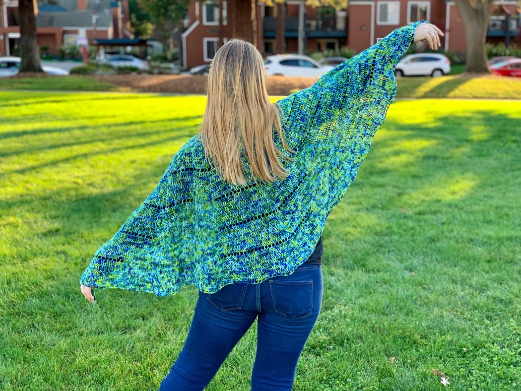 Wrapped Up In You – Light, Airy, Half Circle Shawl Crochet Pattern 