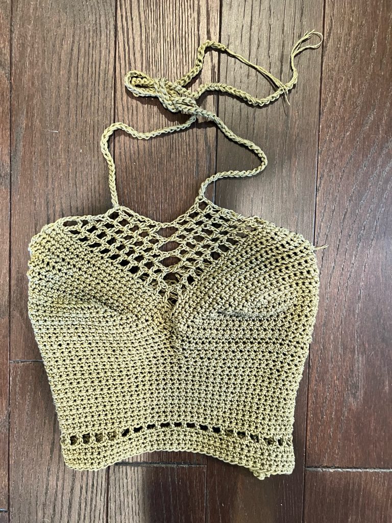 Beyond Sweet Crochet Bralette In Grey Curves • Impressions Online Boutique