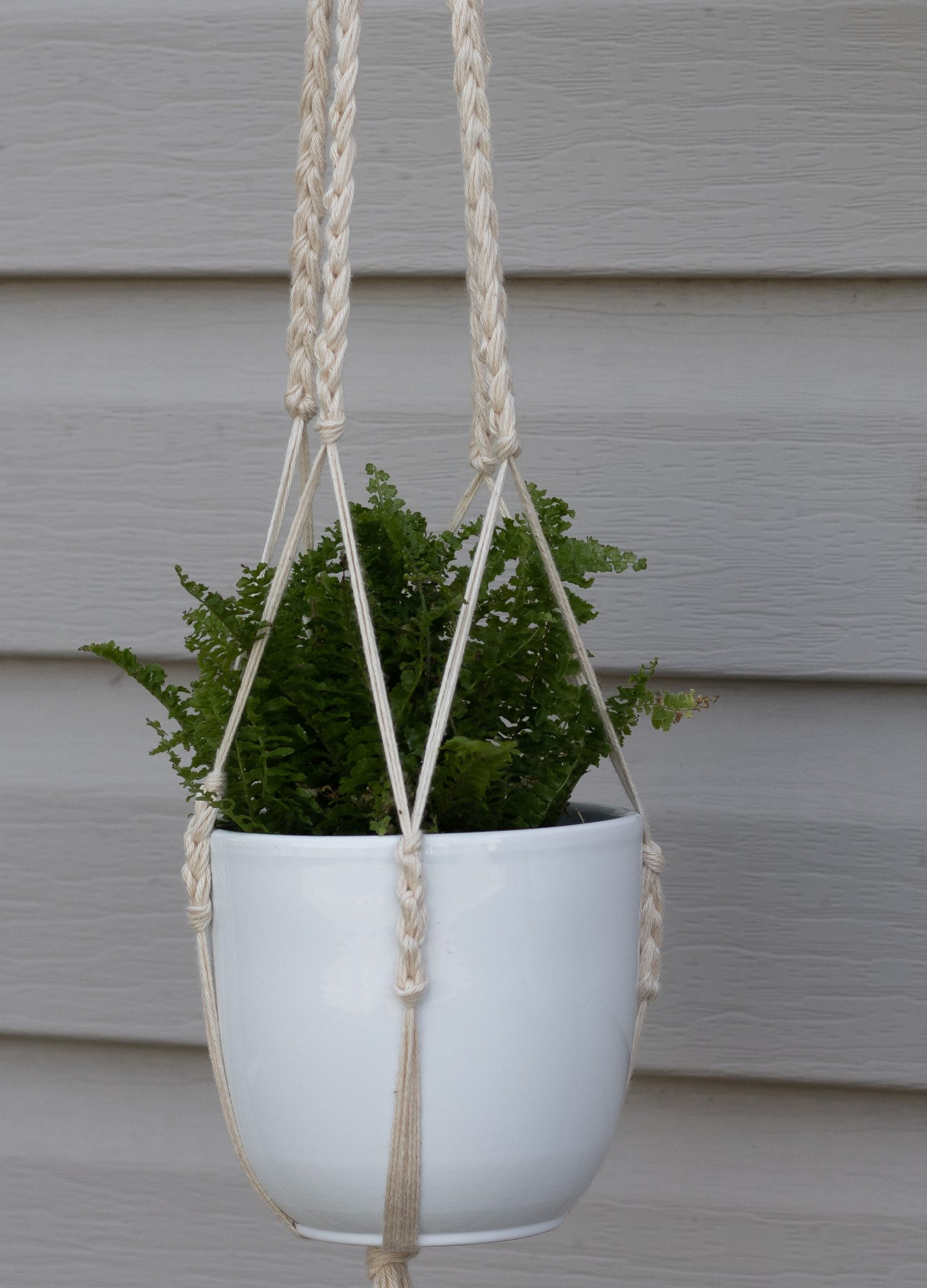 FREE Crochet Tutorial Easy Hanging Planter Knits 'N Knots