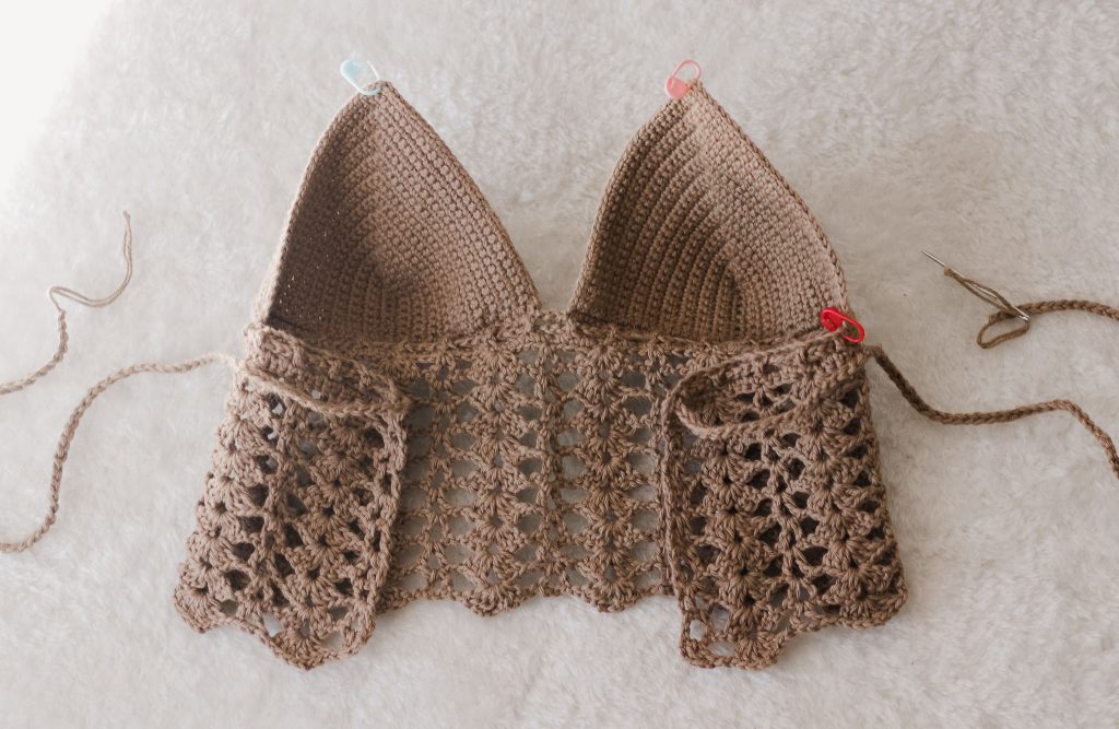 I Made a bra cup crochet written patten with measurements and helpful , Crochet