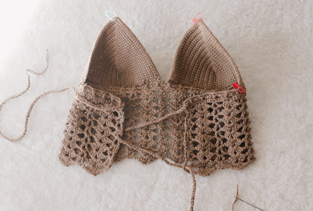 Bralette Crop Top Knitting Pattern : PDF Download