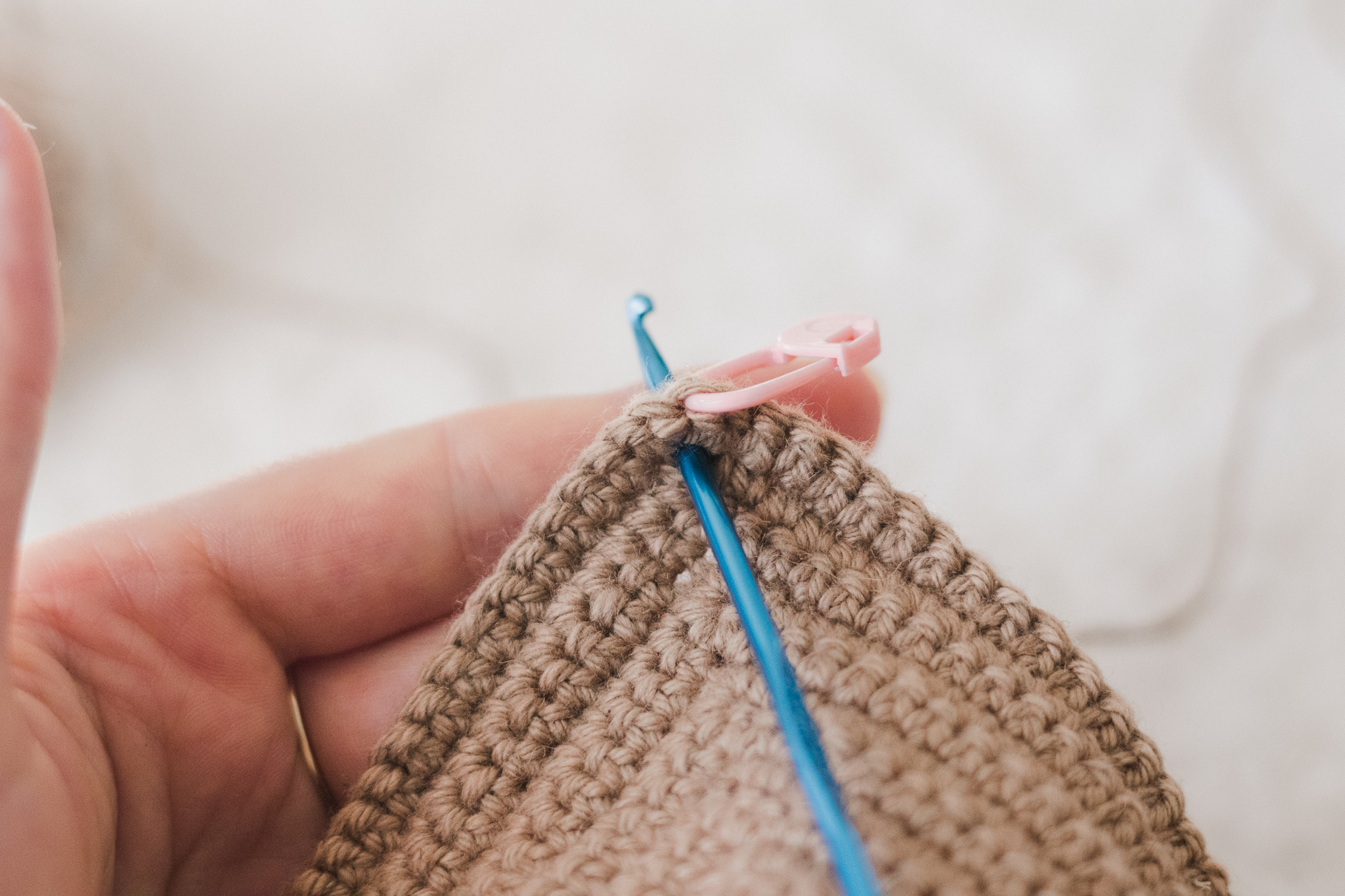 Elsie Crochet Bralette - Stone