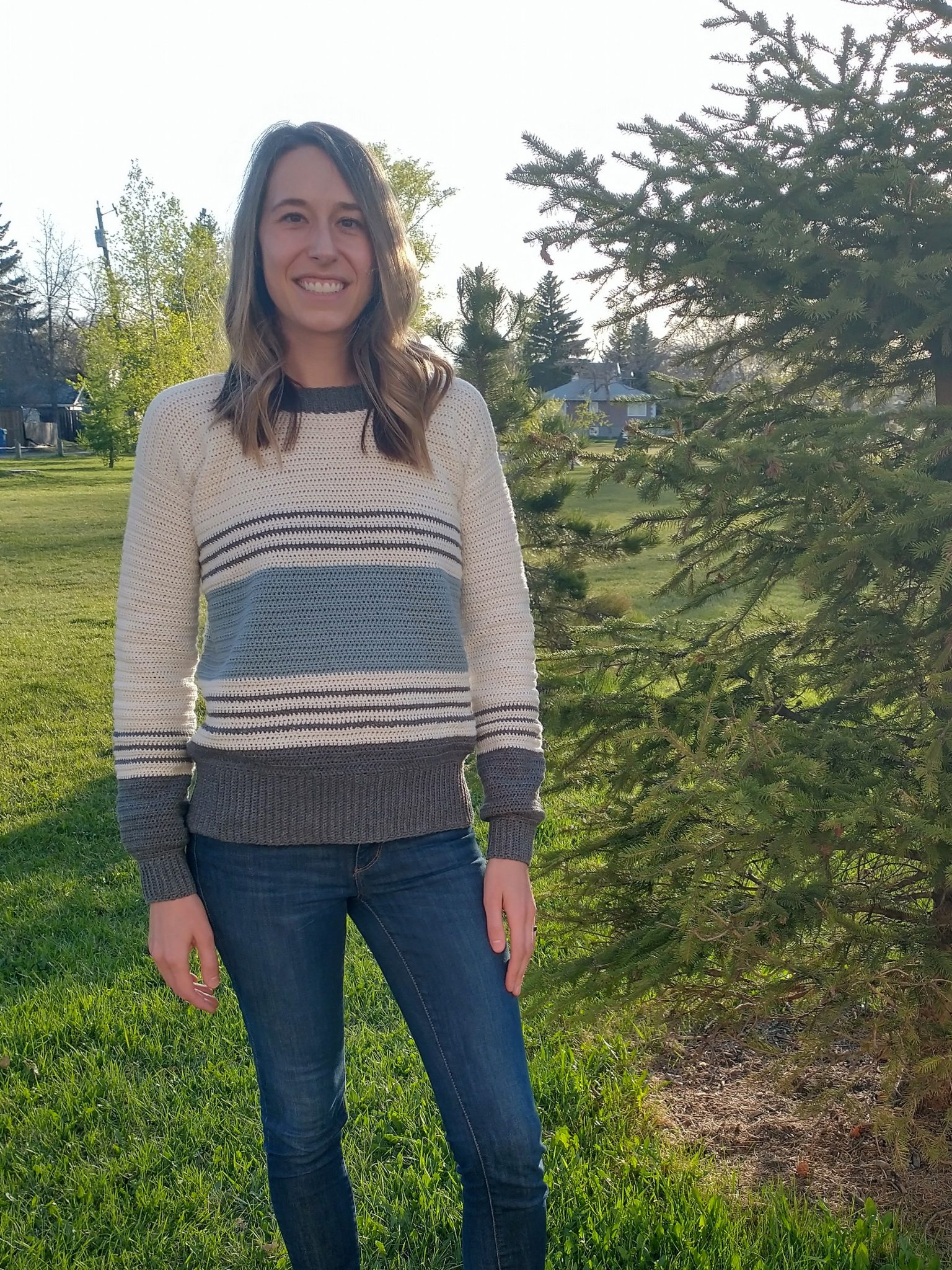 Timber Lodge – Crochet Pattern for Oversized Striped Pullover (from my ...