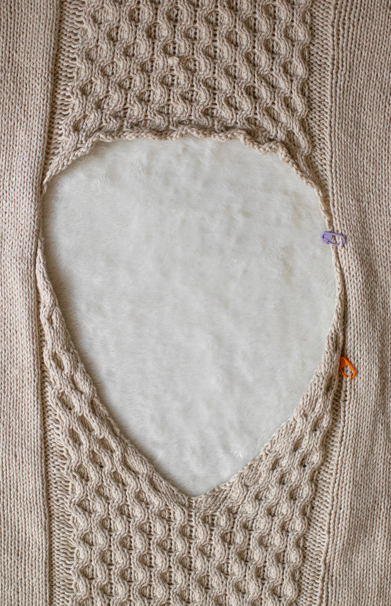 Quail Ridge Tee – Knitting Pattern for V-Neck Boxy Tee with Honeycomb ...