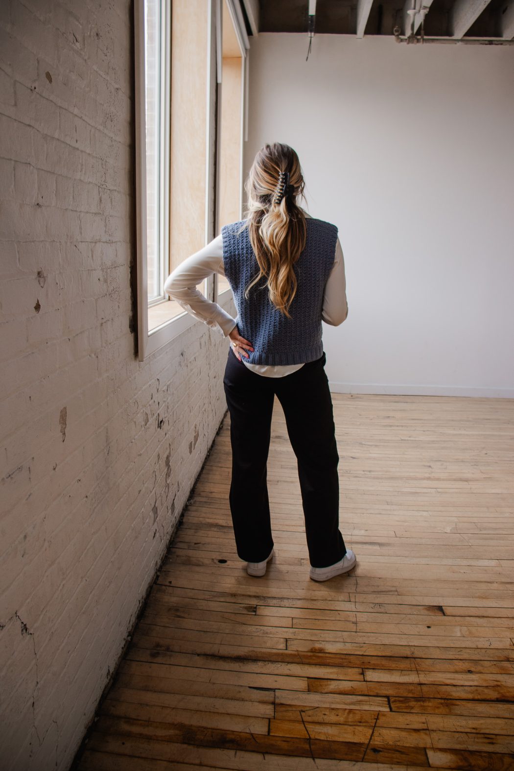 Vested Interest Slipover Crochet Pattern for Oversized Office