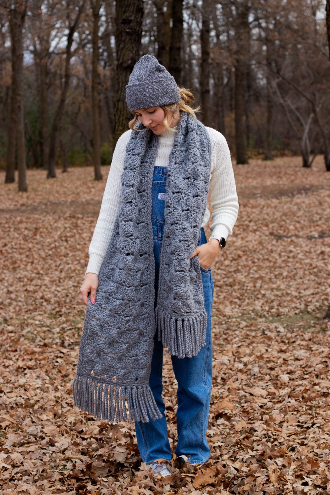 Smithfield Scarf – Crochet Pattern for Super Chunky Textured Shell ...